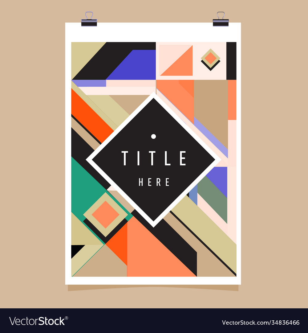 Abstract colorful geometric pattern background Vector Image Abstract colorful geometric pattern background