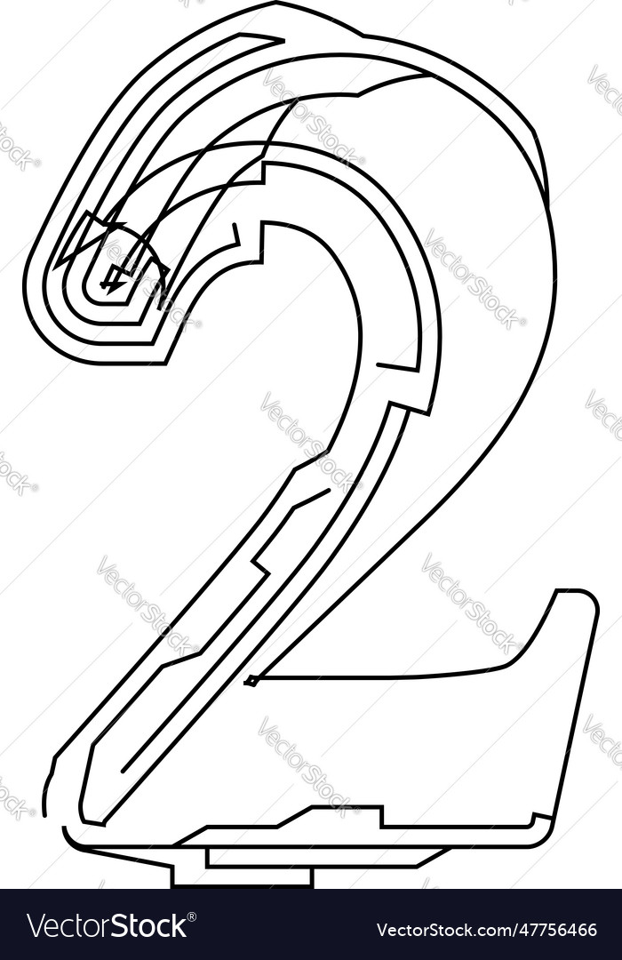 Architectural project font technical draw style Vector Image Architectural project font technical draw style