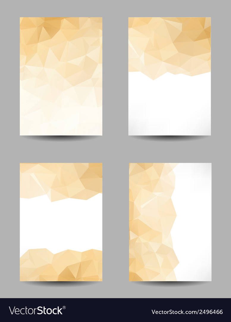 Backgrounds with abstract triangles