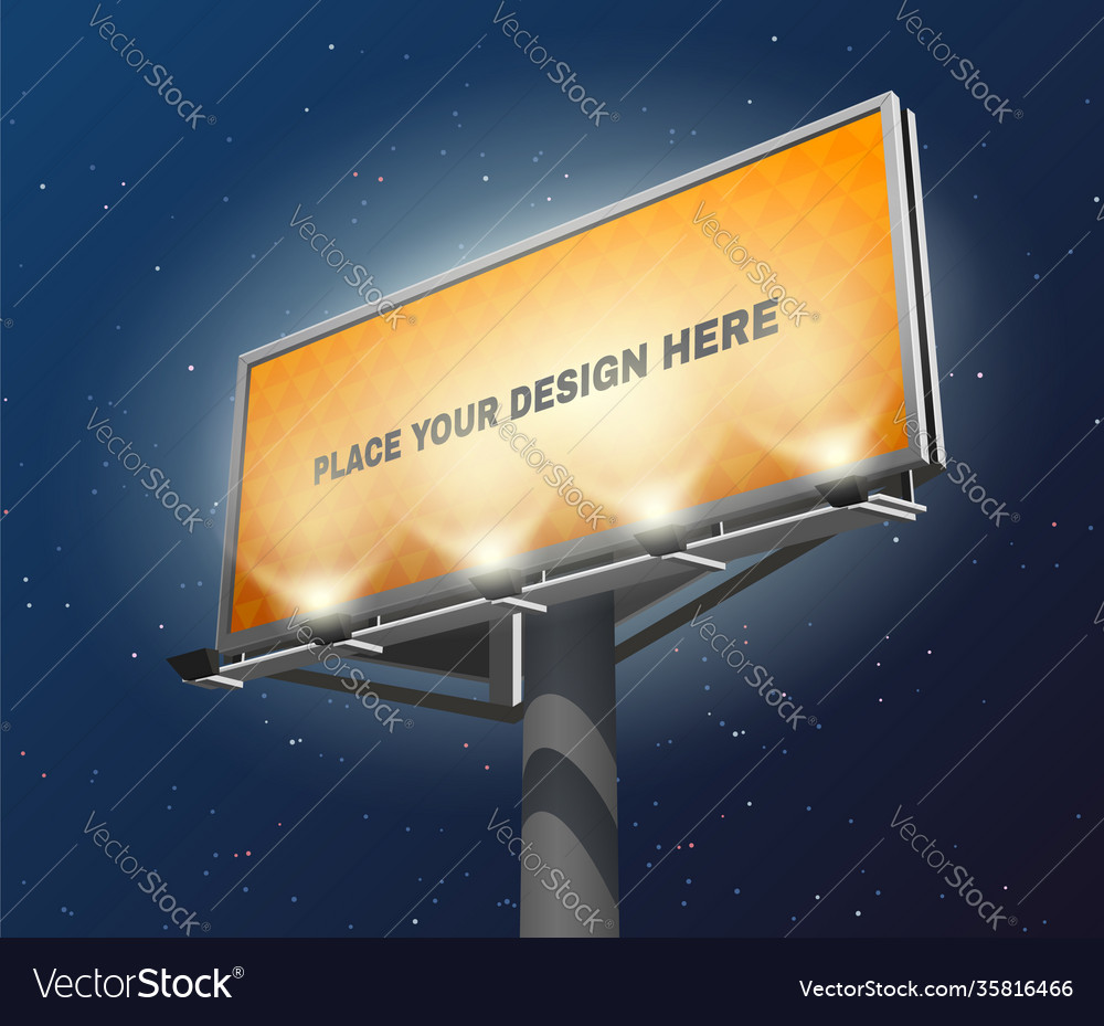 Billboard lighted night image