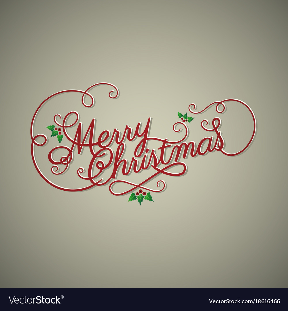 Christmas banner with hand drawn decoration Vector Image