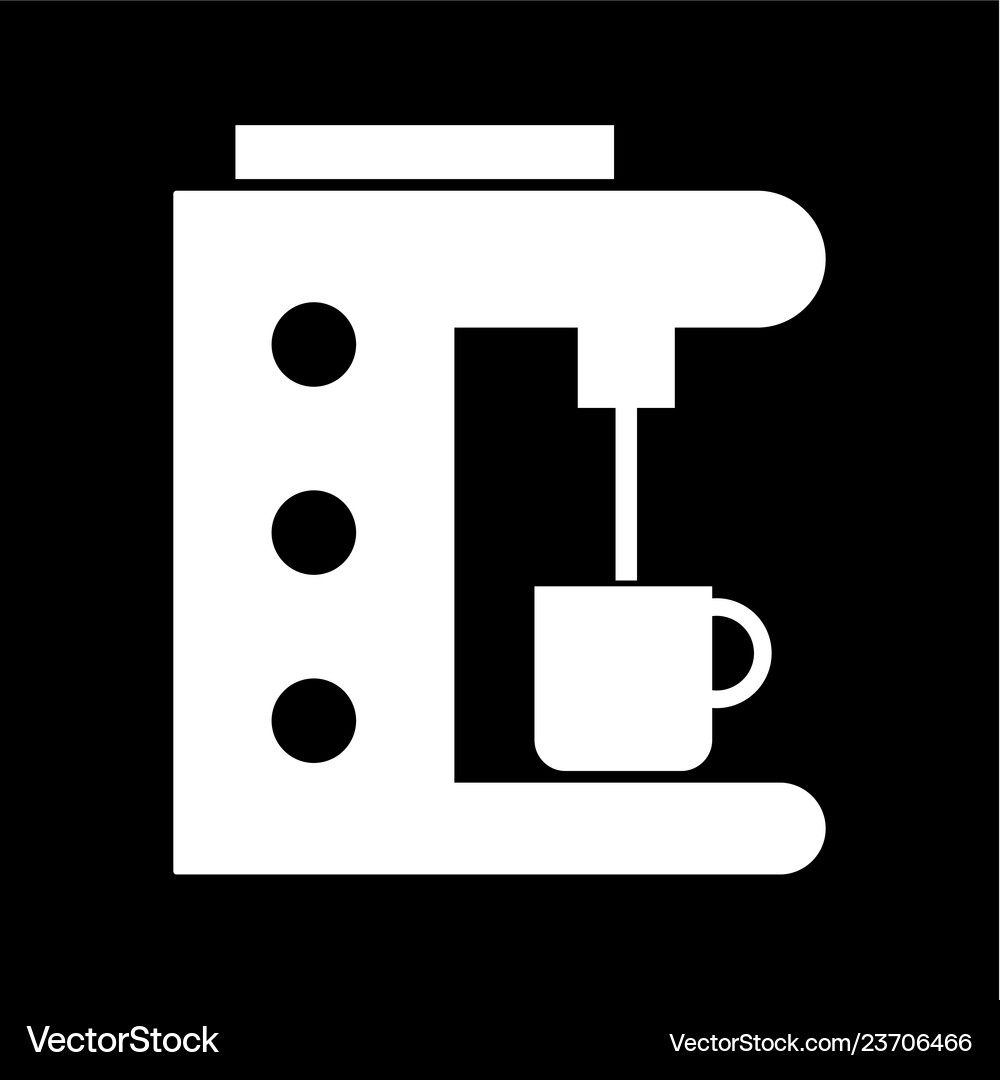 Coffee maker icon Royalty Free Vector Image - VectorStock