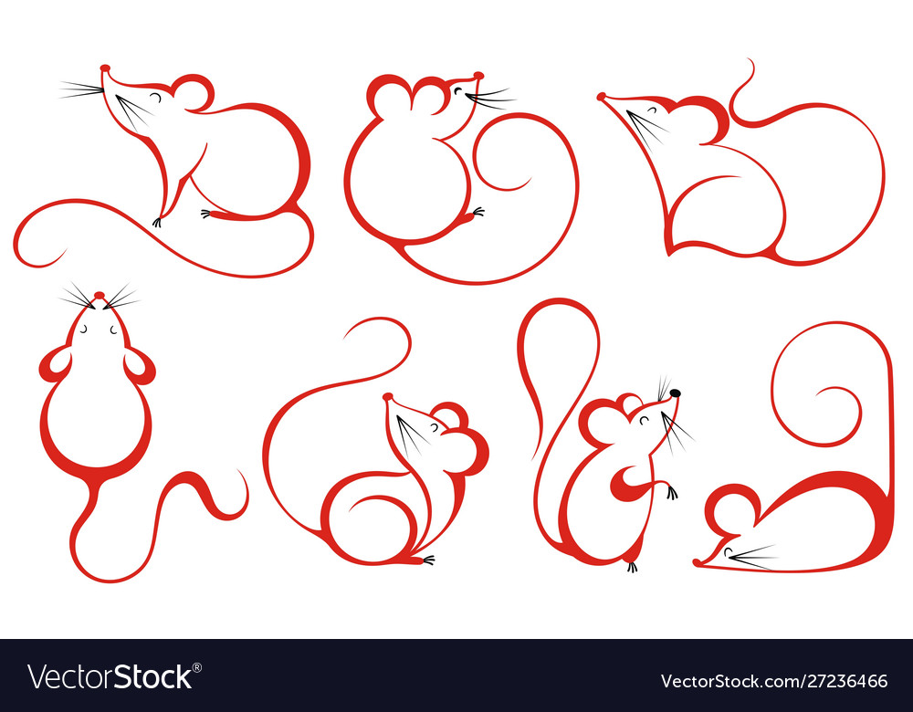 Collection mousechinese zodiac sign year ra