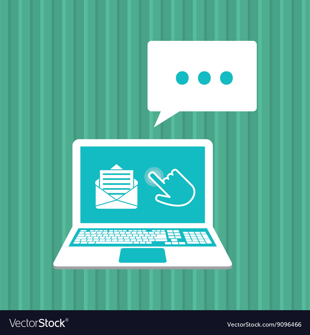 Communication design cursor icon colorful