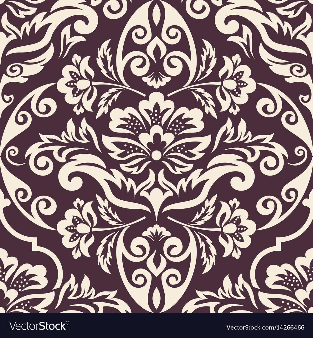 Damask seamless pattern element classical luxury