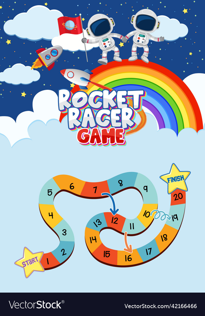 Game template with space theme background Vector Image Game template with space theme background