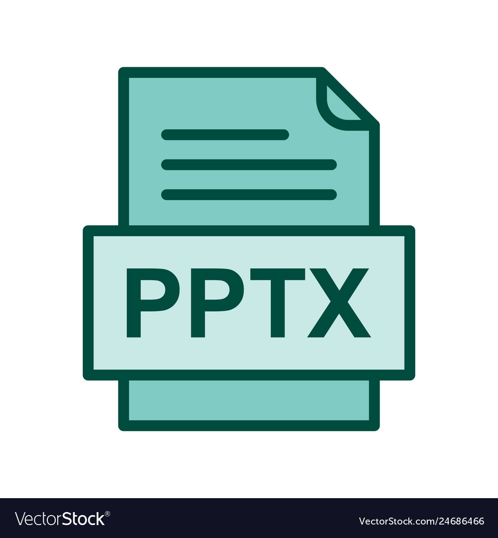 Pptx file document icon
