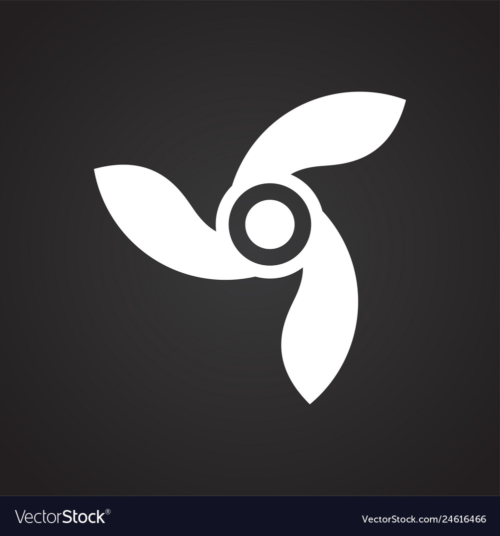 Propeller icon on background for graphic and web Vector Image Propeller icon on background for graphic and web