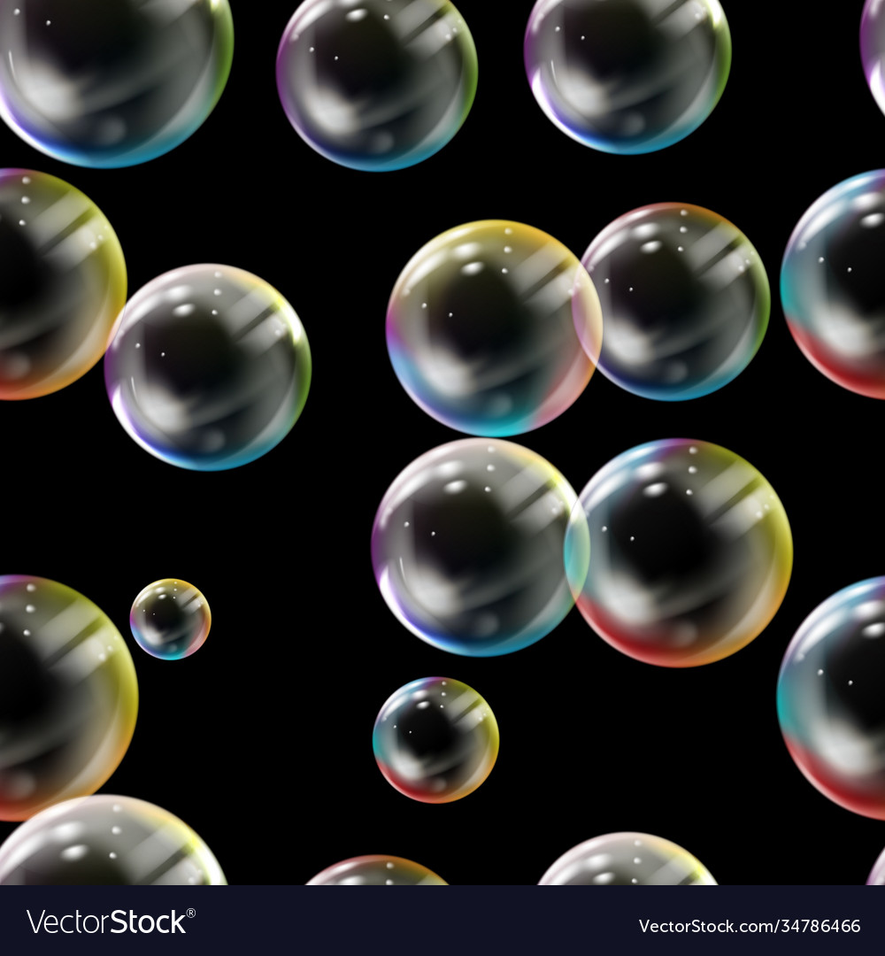 Seamless pattern with colored bubbles Vector Image Seamless pattern with colored bubbles
