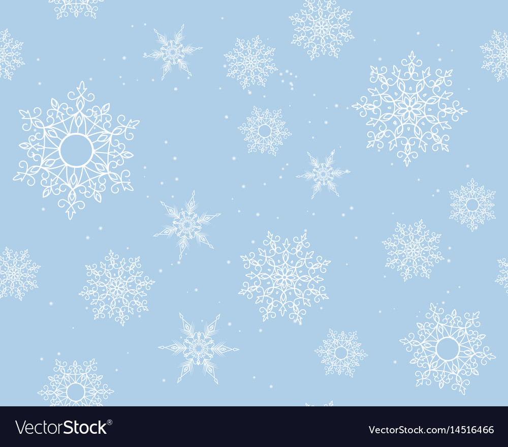 Winter card snowflake pattern