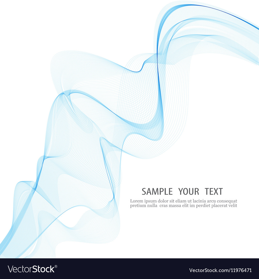 Abstract background blue wavy lines design element