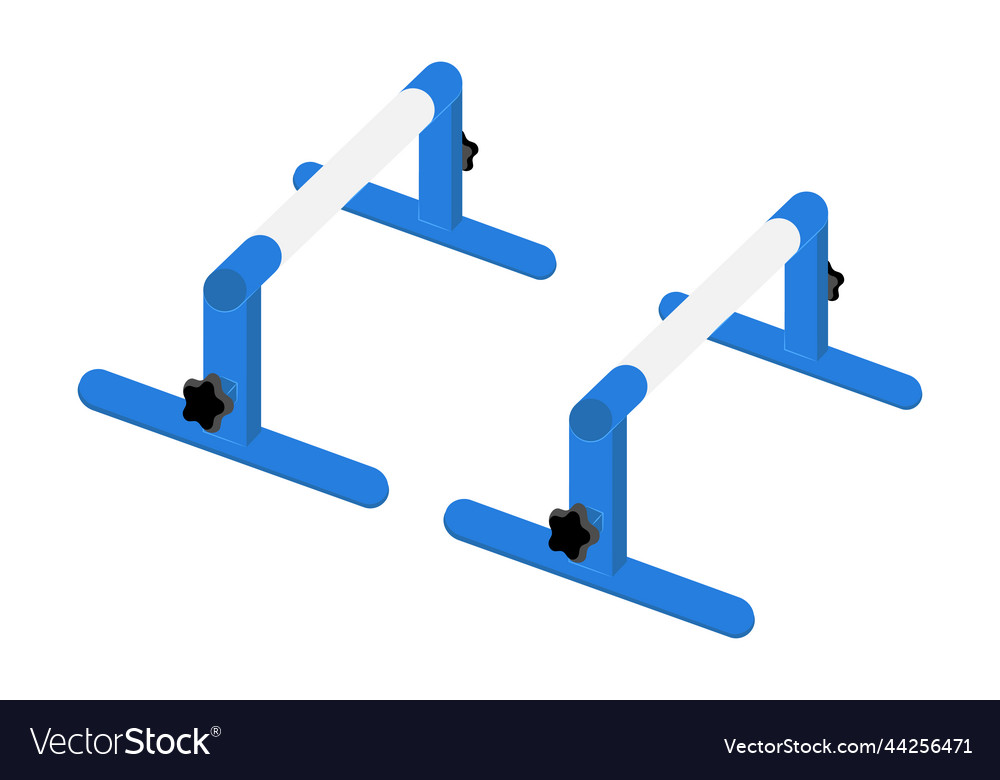 Adjustable Height Parallette Bars Royalty Free Vector Image