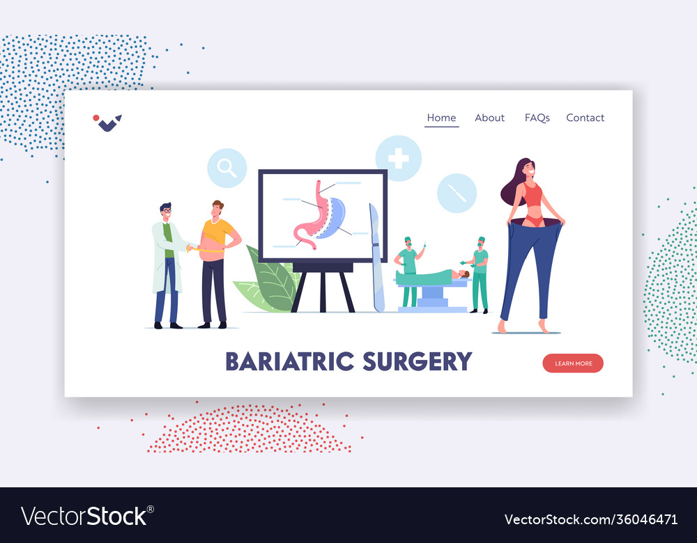 Bariatric surgery stomach reduction landing page