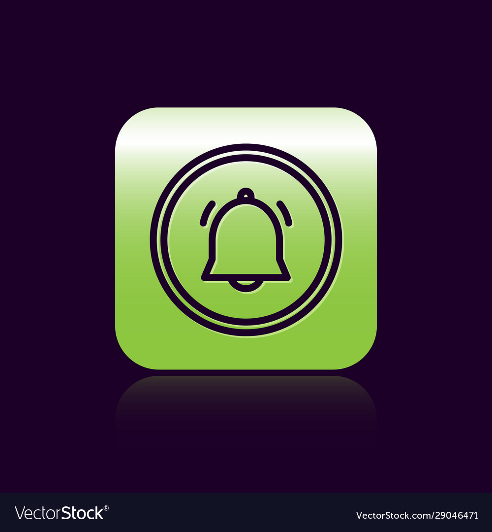 Black line circle button and chat notification