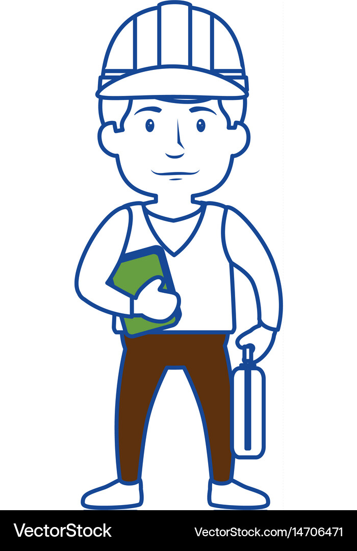 Construction worker icon Royalty Free Vector Image