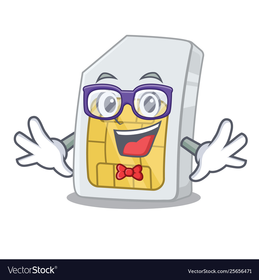 Geek simcard in a character shape