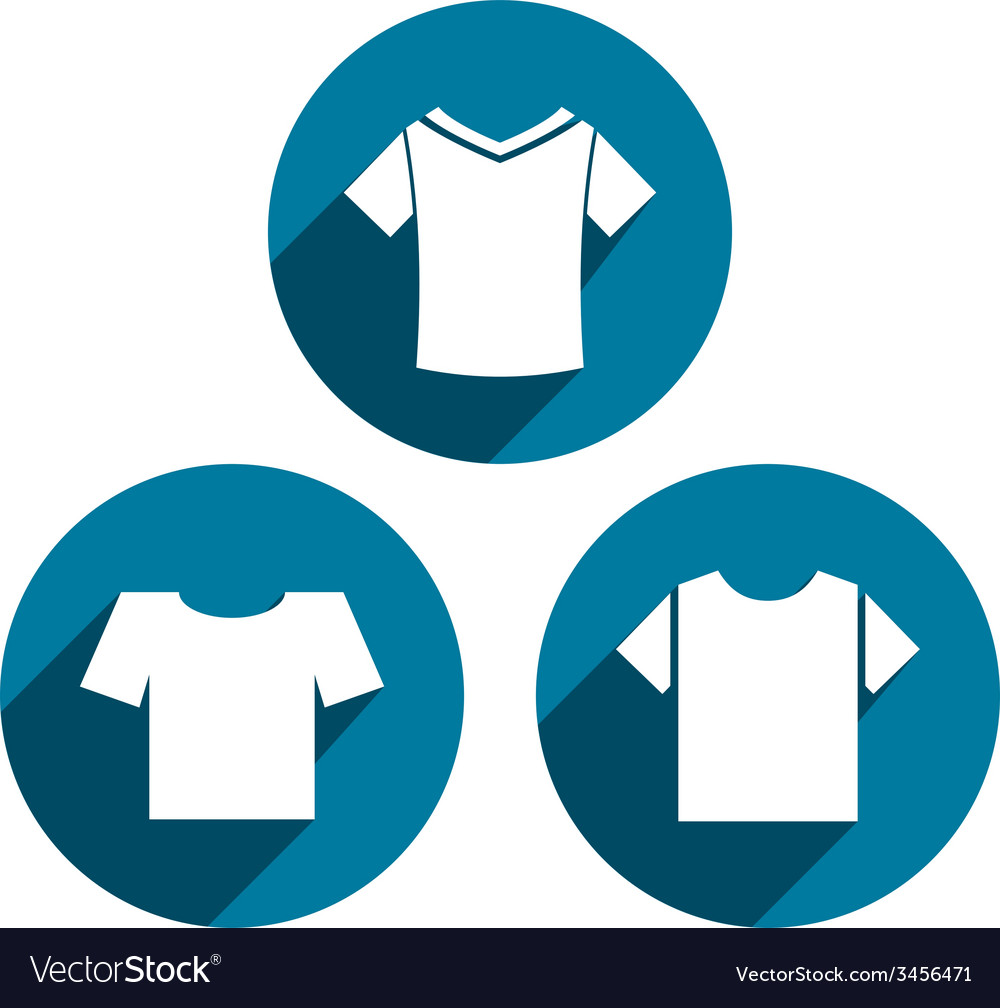 Man t-shirt icon set