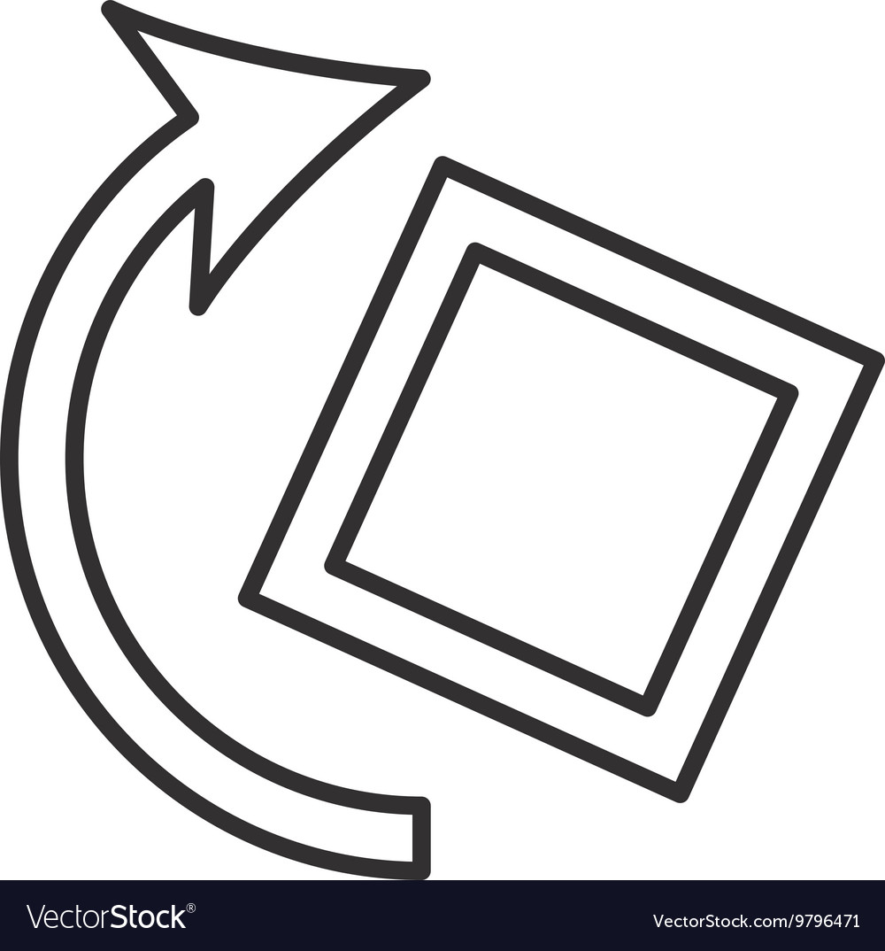 Rotate screen button isolated icon design