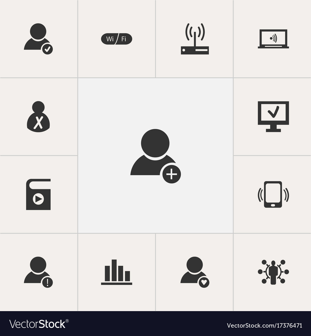 Set of 13 editable web icons includes symbols