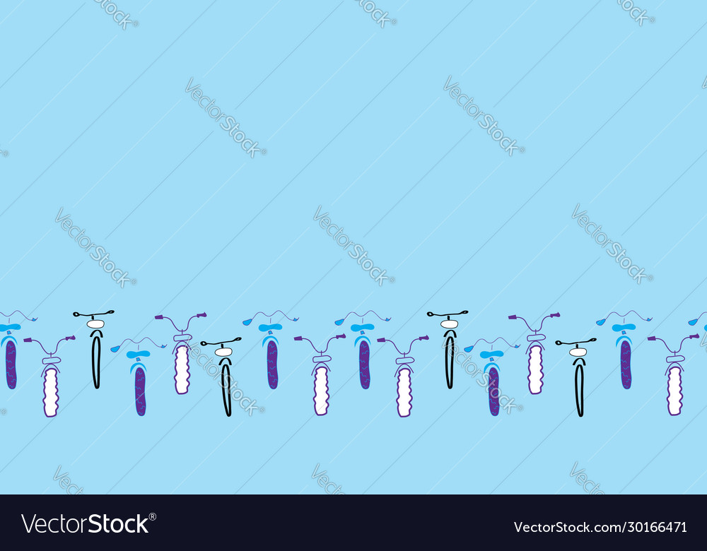 Simple bicycle border with graphics Vector Image Simple bicycle border with graphics