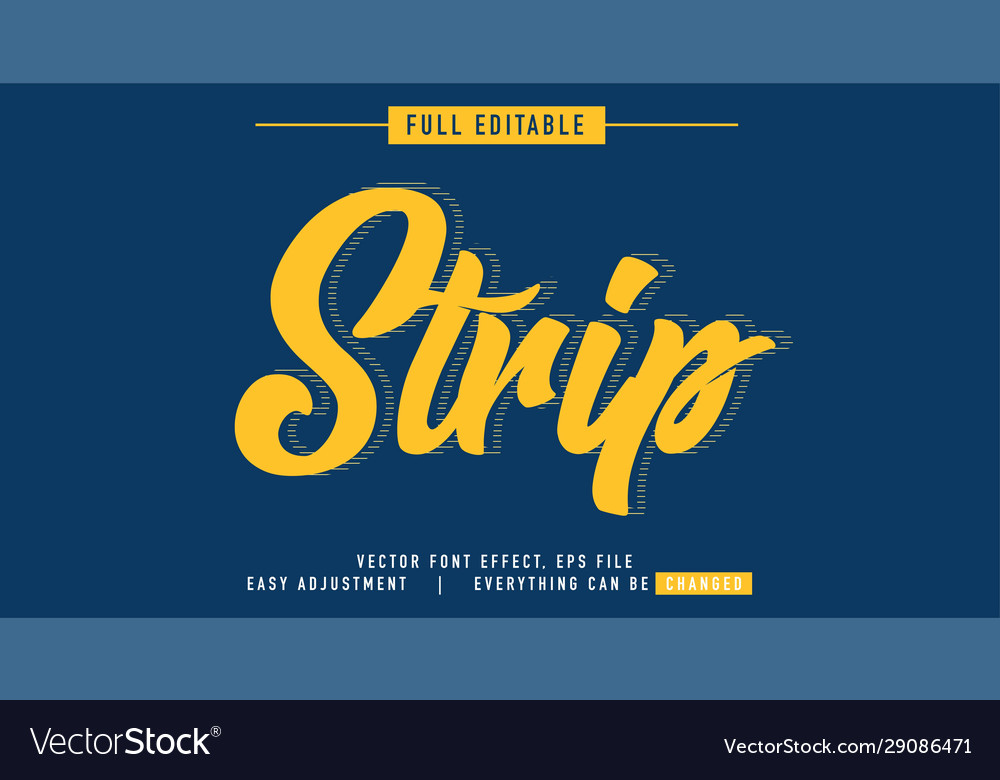 Text effects that can be easily edited retro vector image Text effects that can be easily edited retro