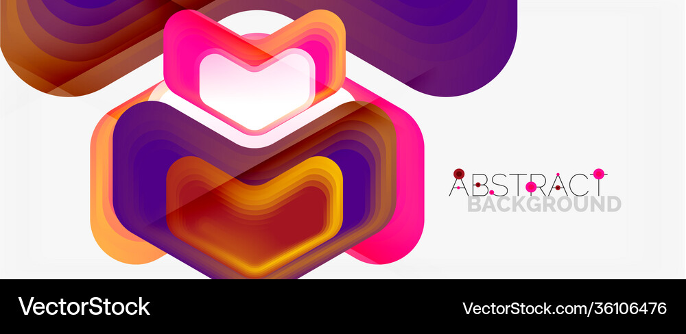 3d arrow geometric composition abstract Royalty Free Vector