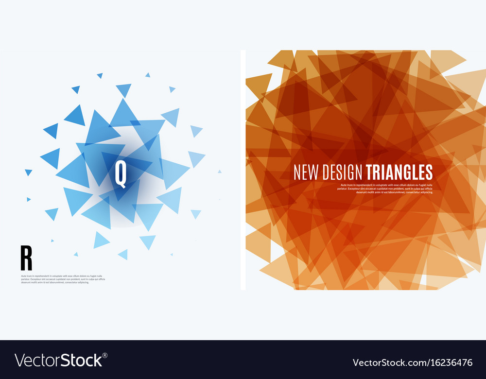 Abstract design background with triangles
