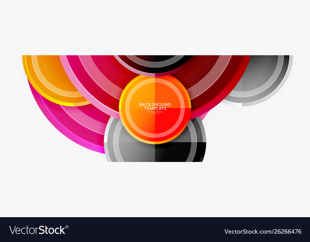 Circular pattern abstract circles composition Vector Image Circular pattern abstract circles composition