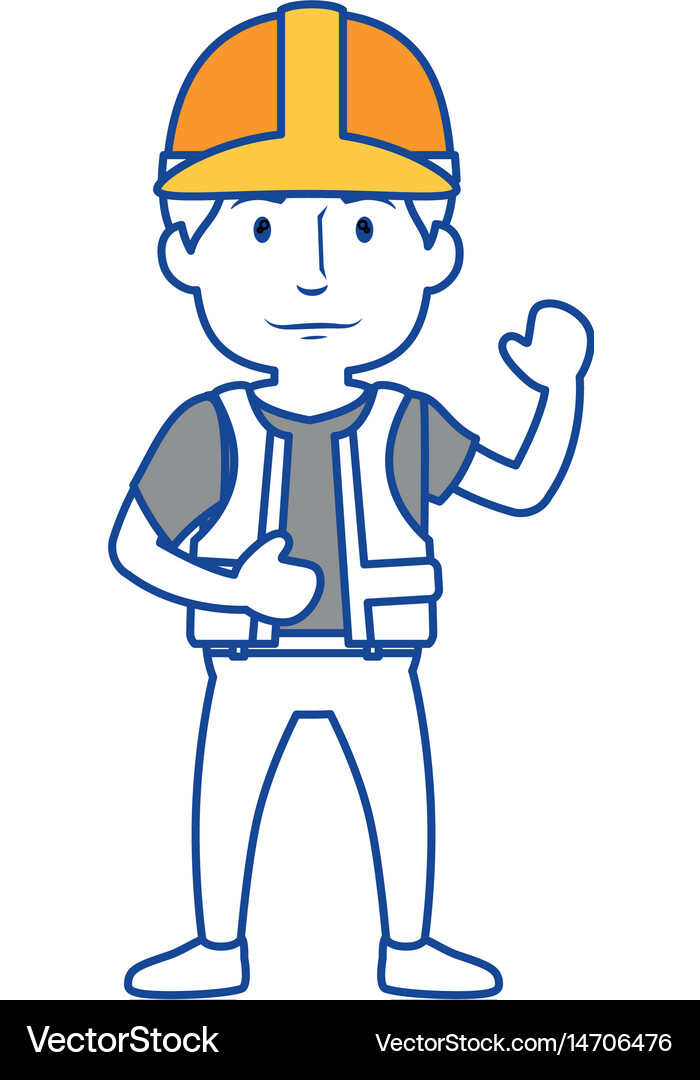 Construction worker icon Royalty Free Vector Image