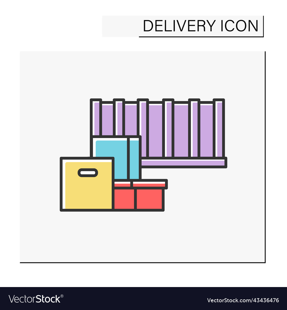 Parcels color icon