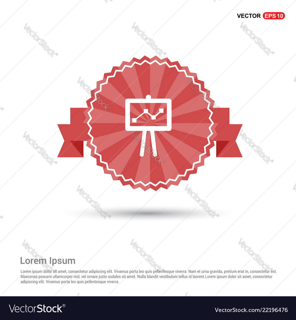 Progress-Diagramm-Symbol - rotes Band-Banner