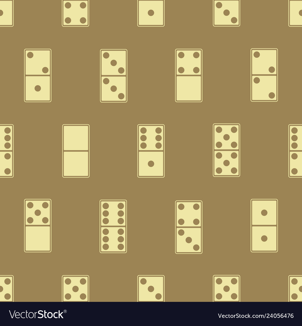 Seamless pattern with dominoes