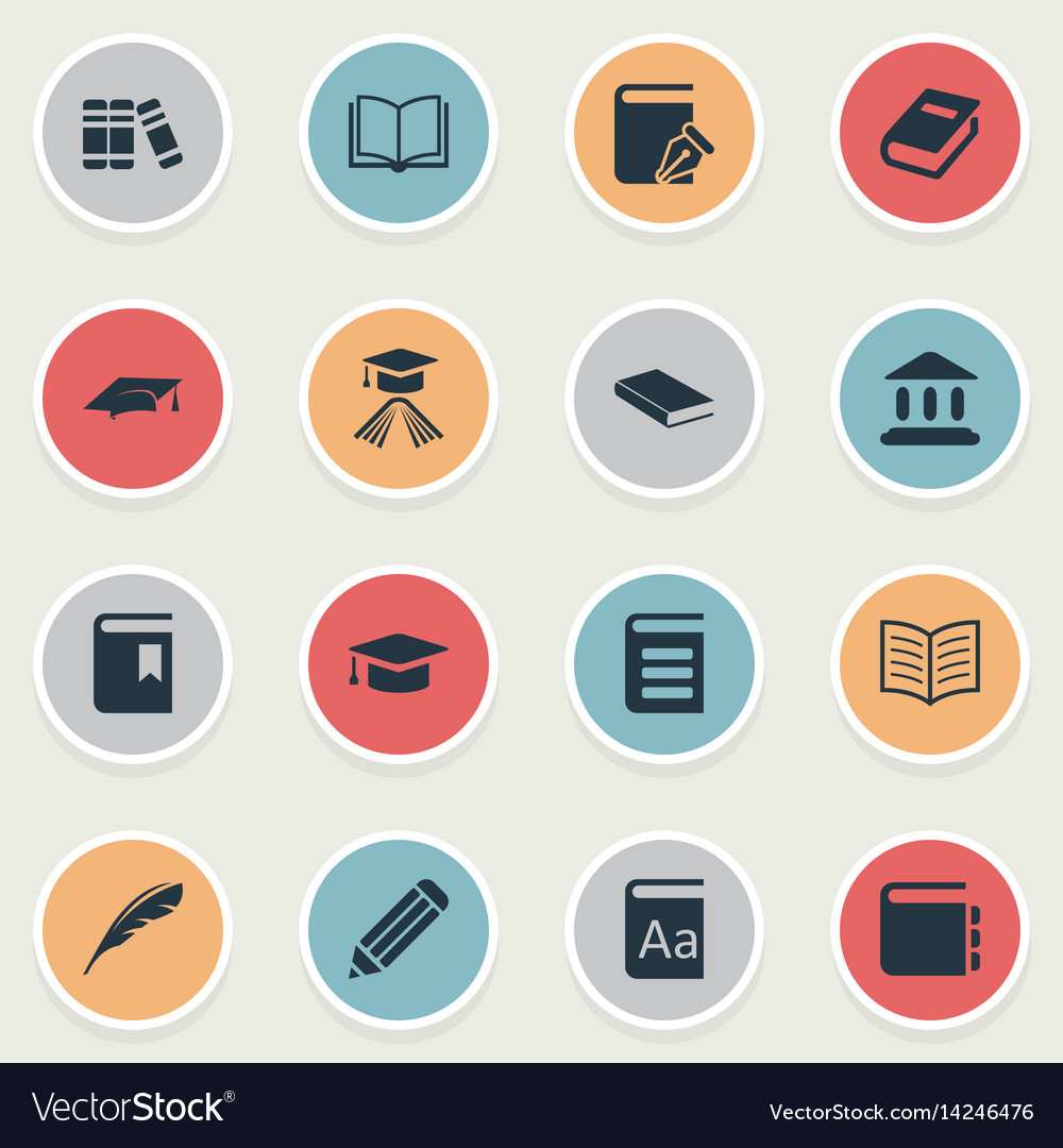 Set of simple knowledge icons