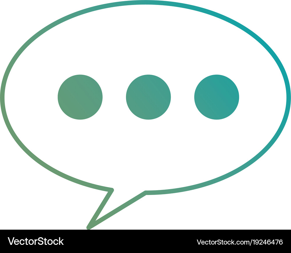 Speech bubble isolated icon Royalty Free Vector Image