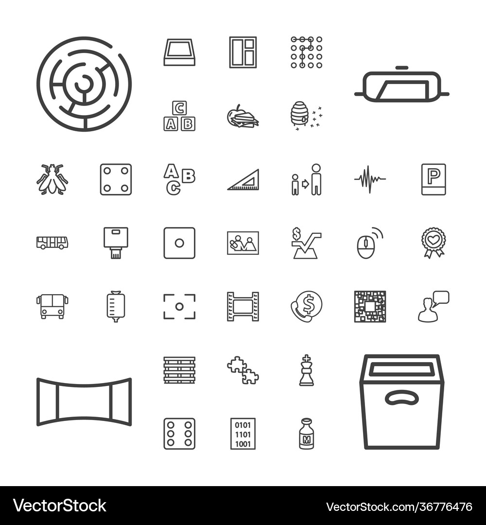 Square icons Royalty Free Vector Image - VectorStock