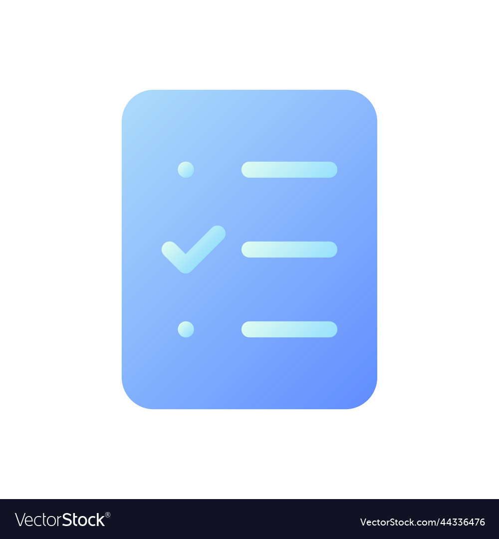 Survey pixel perfect flat gradient two-color ui