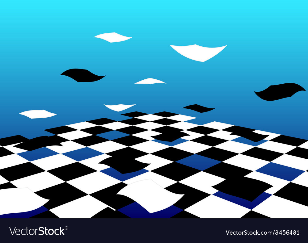 Abstract flying floor background