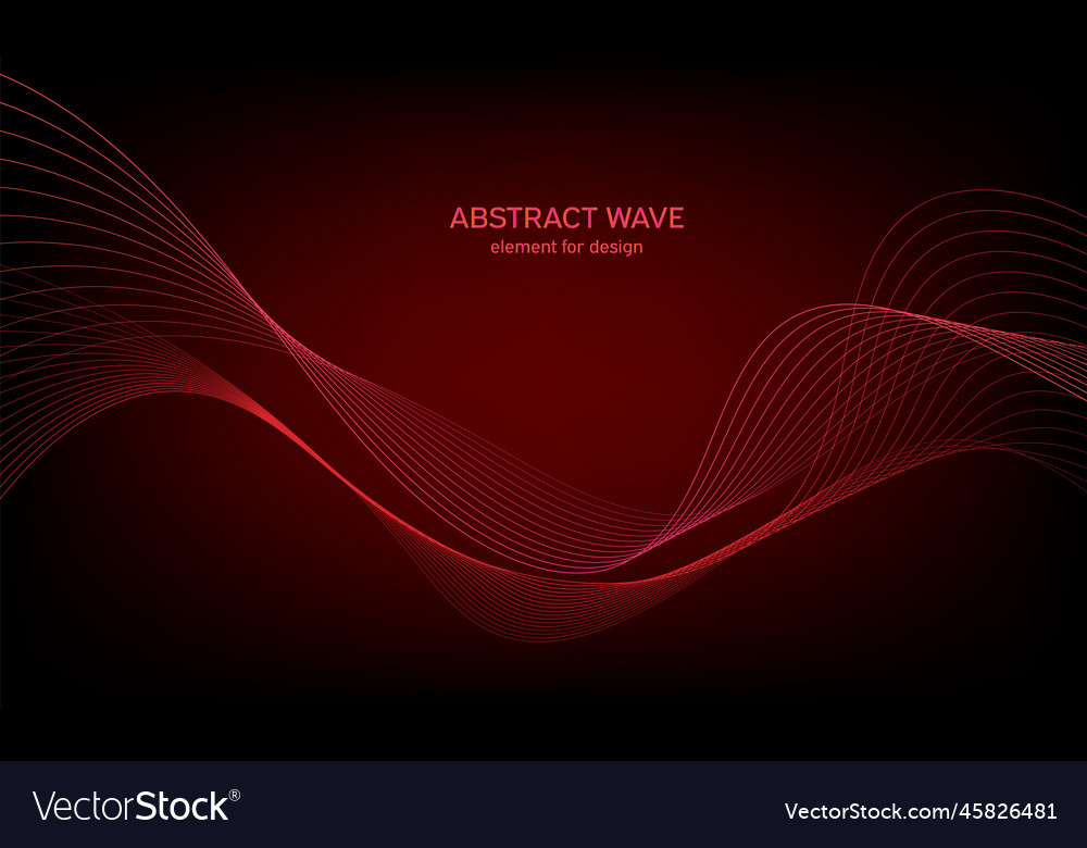 Abstract wave element for design digital