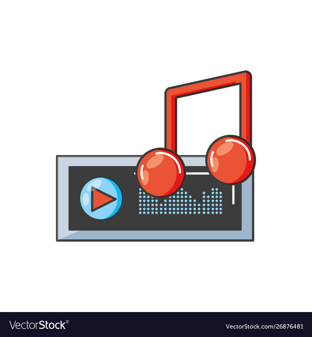 Audio player display with sound graphic
