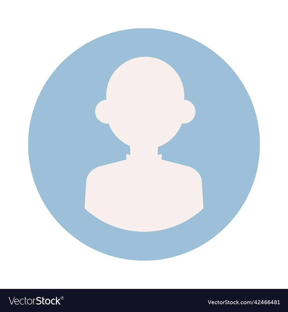 Avatar character or user Royalty Free Vector Image