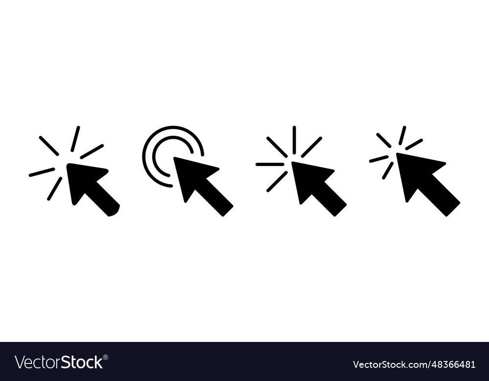 Click icon cursor pointer sign