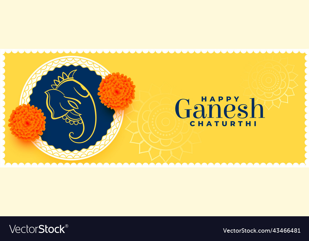 Decorative hindu festival ganesh chaturthi