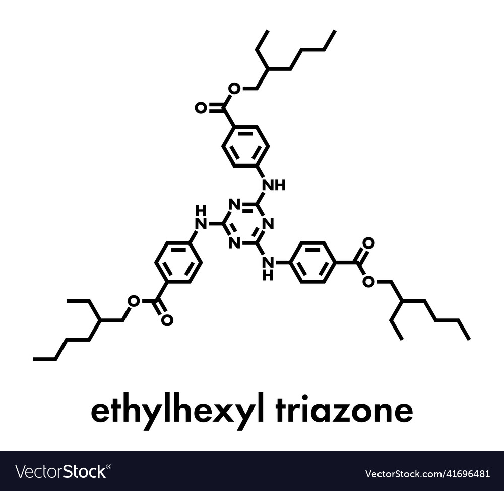 Ethylhexyl triazone sunscreen molecule uv filter