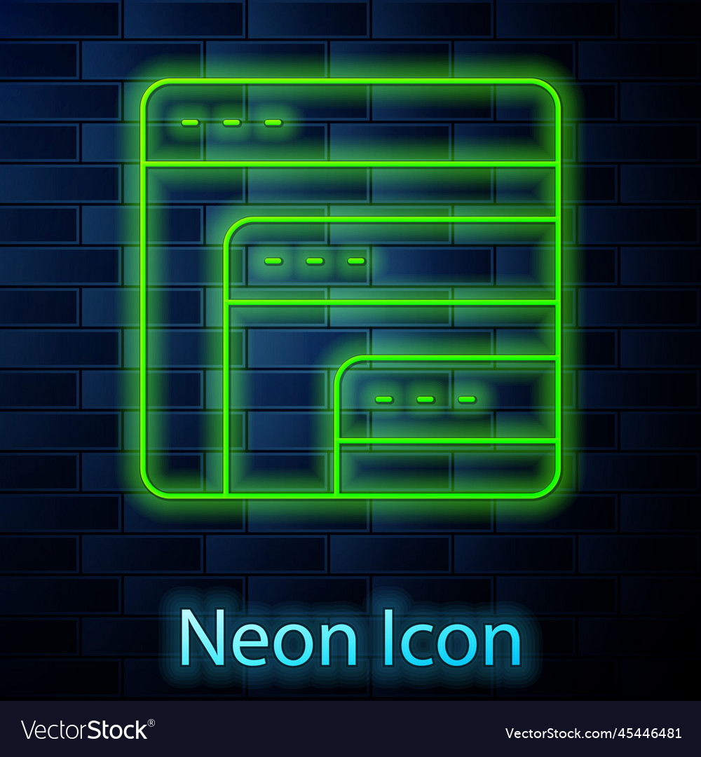 Glowing neon line software web developer