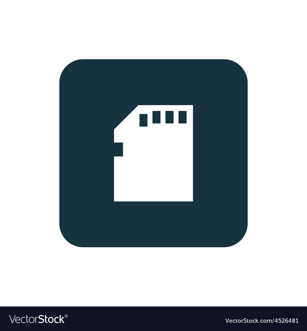 Memory card icon rounded squares button