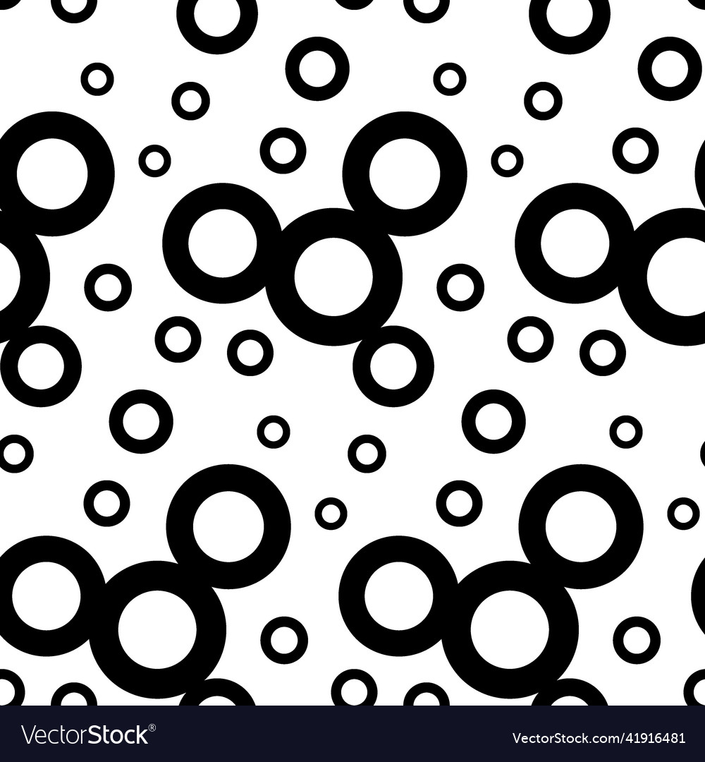 Seamless pattern of simple geometric shapes