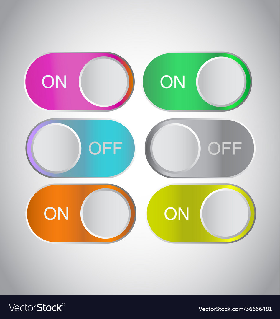 Slider button toggle 3d