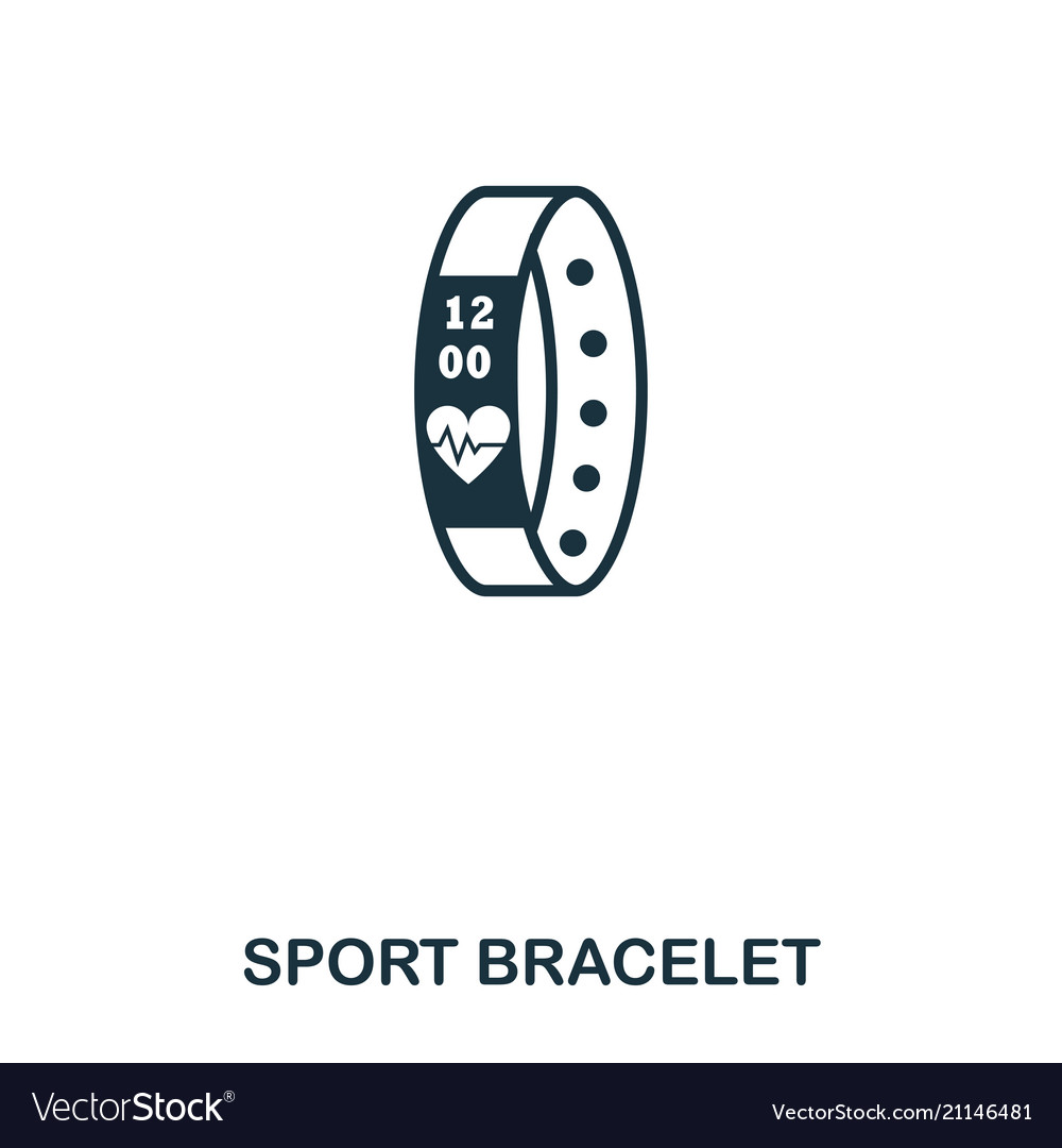 Sport bracelet icon mobile app printing web