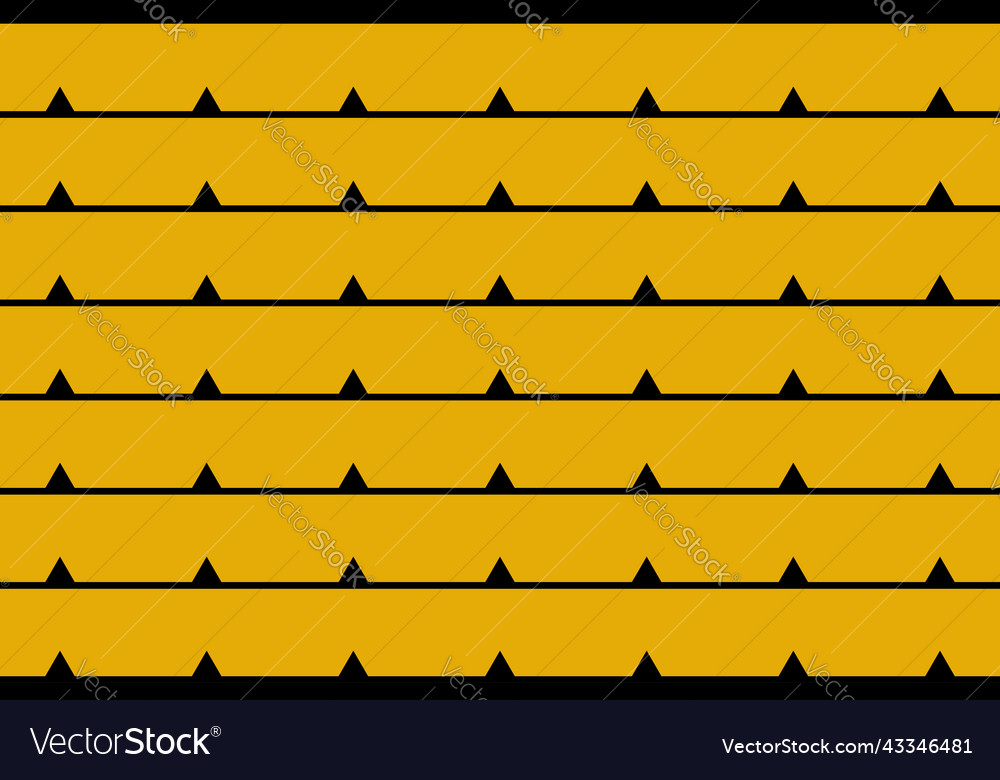 Triangle geometric shape on lines design vector image Triangle geometric shape on lines design