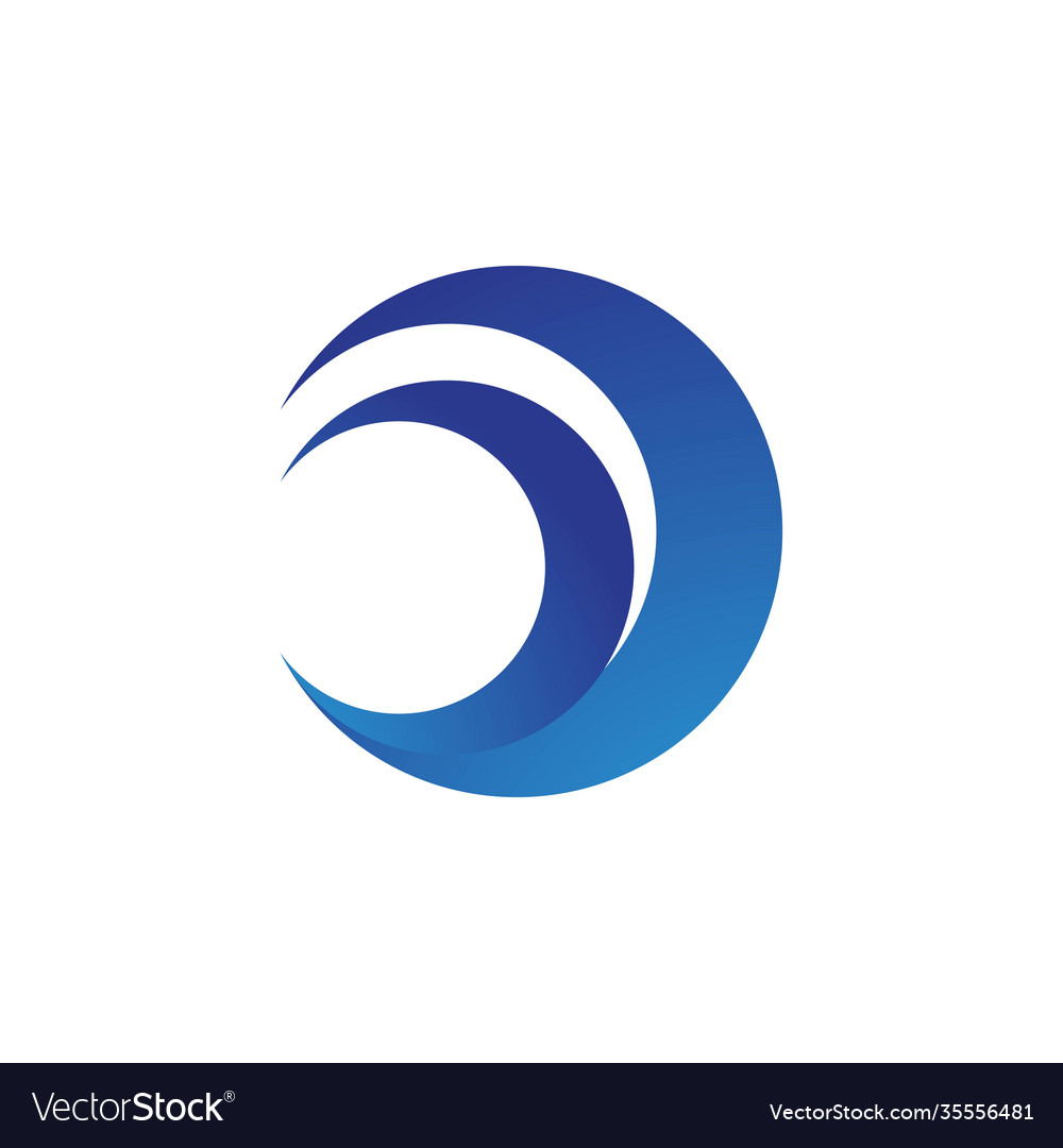 Water wave logo Royalty Free Vector Image - VectorStock